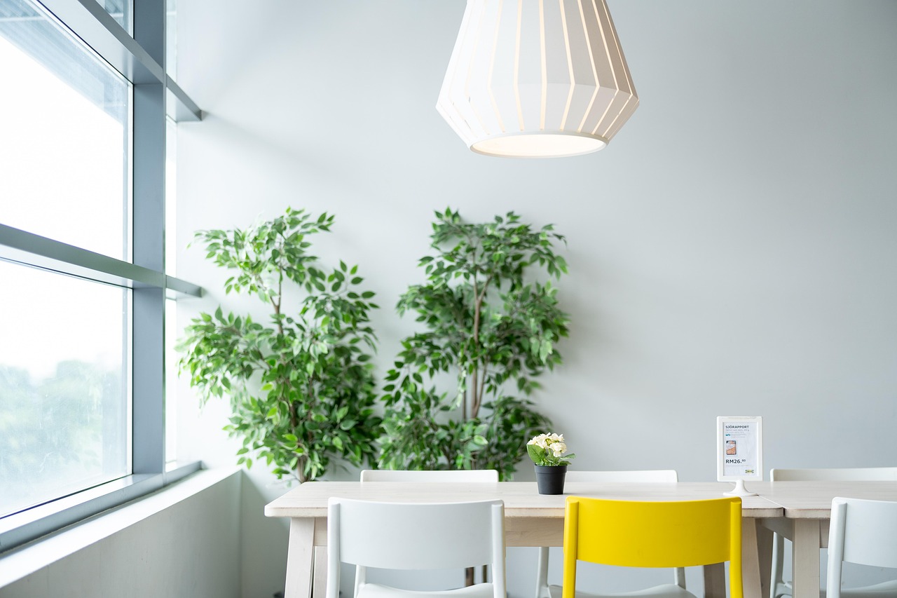 ikea, table, dining, nature, chair, lamp, plant, natural, lifestyle, life, live, living, room, restaurant, simple, white, room, room, room, room, room, restaurant, simple